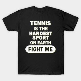 Tennis Tennis Court Match Men Double Forehand T-Shirt